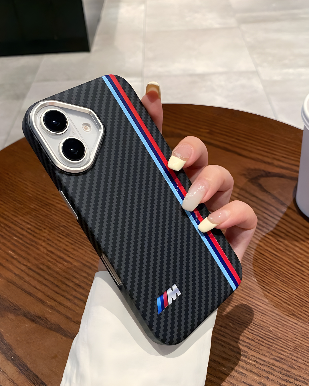 Carbon Fiber M Sport-Inspired Phone Case – Sleek Performance Look