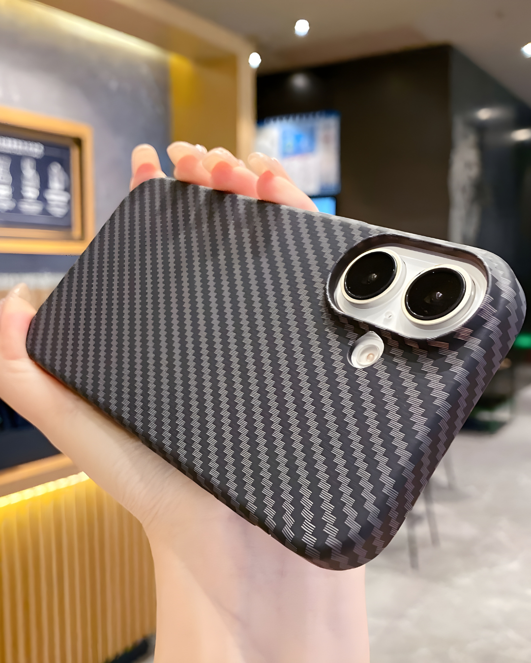 Carbon Fiber Texture Shockproof Phone Case – Sleek, Lightweight & Stylish | Multiple Variants Available