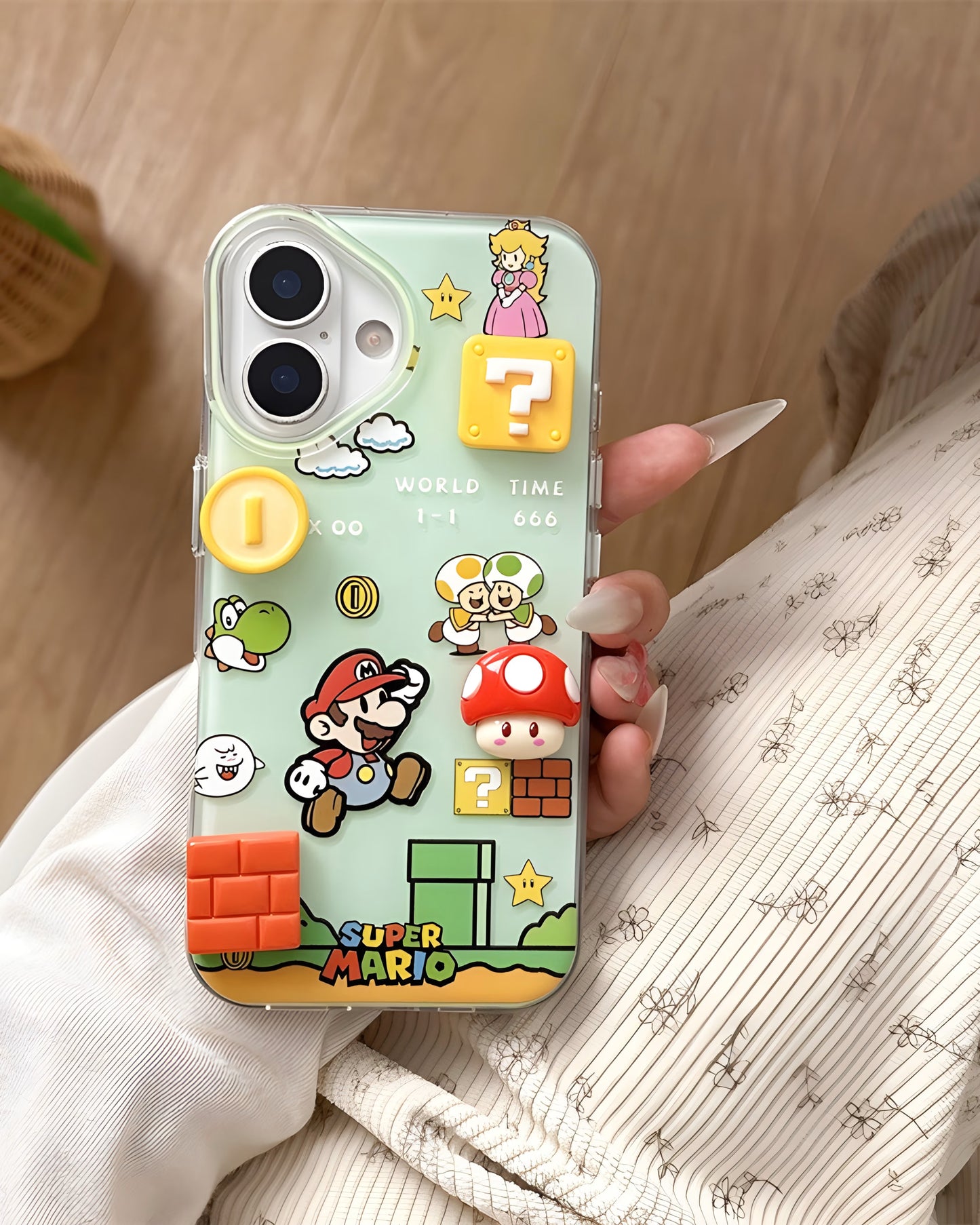 Super Mario 3D Cartoon Phone Case – Retro Game-Inspired Protection
