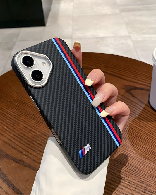 Carbon Fiber M Sport-Inspired Phone Case – Sleek Performance Look