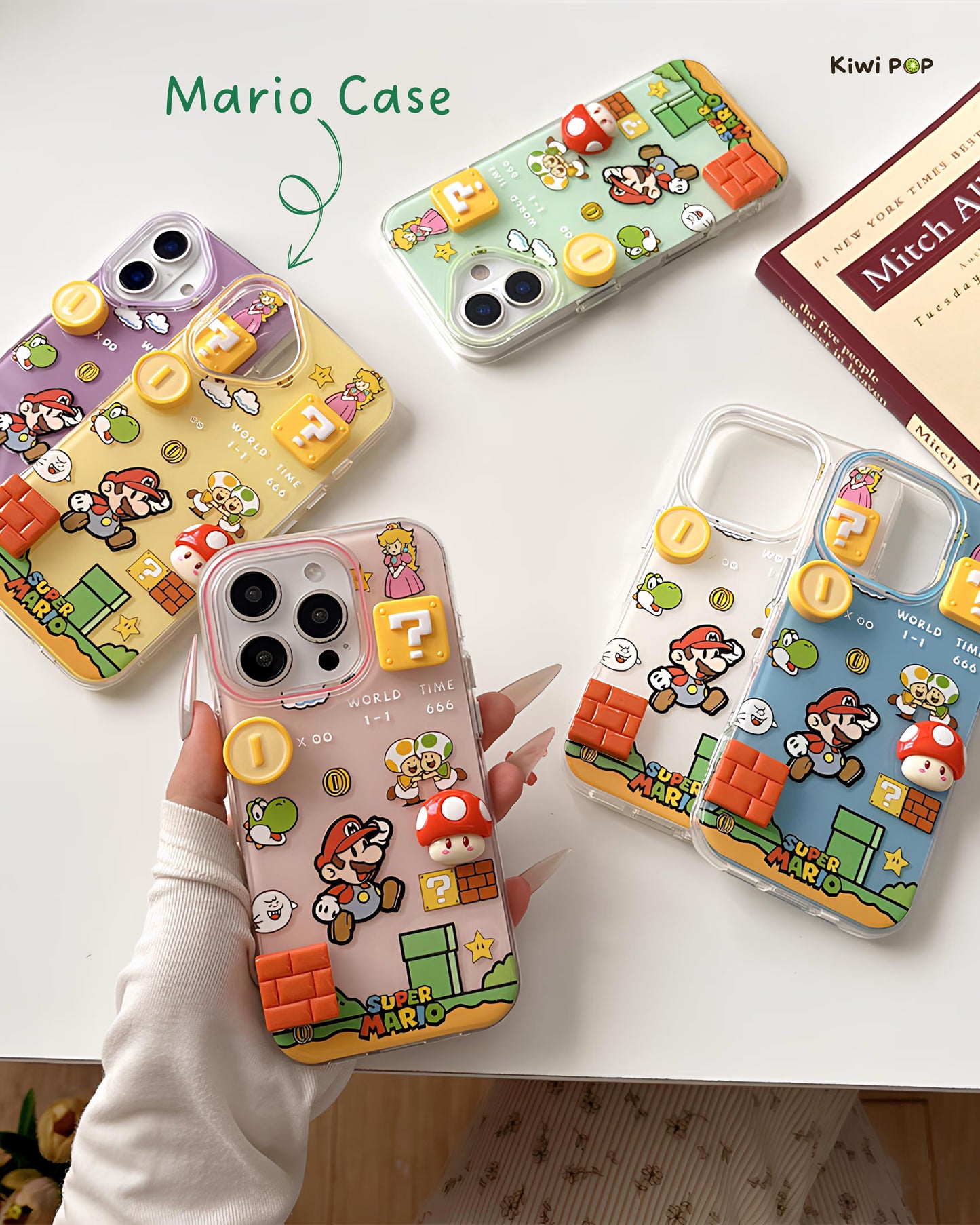 Super Mario 3D Cartoon Phone Case – Retro Game-Inspired Protection