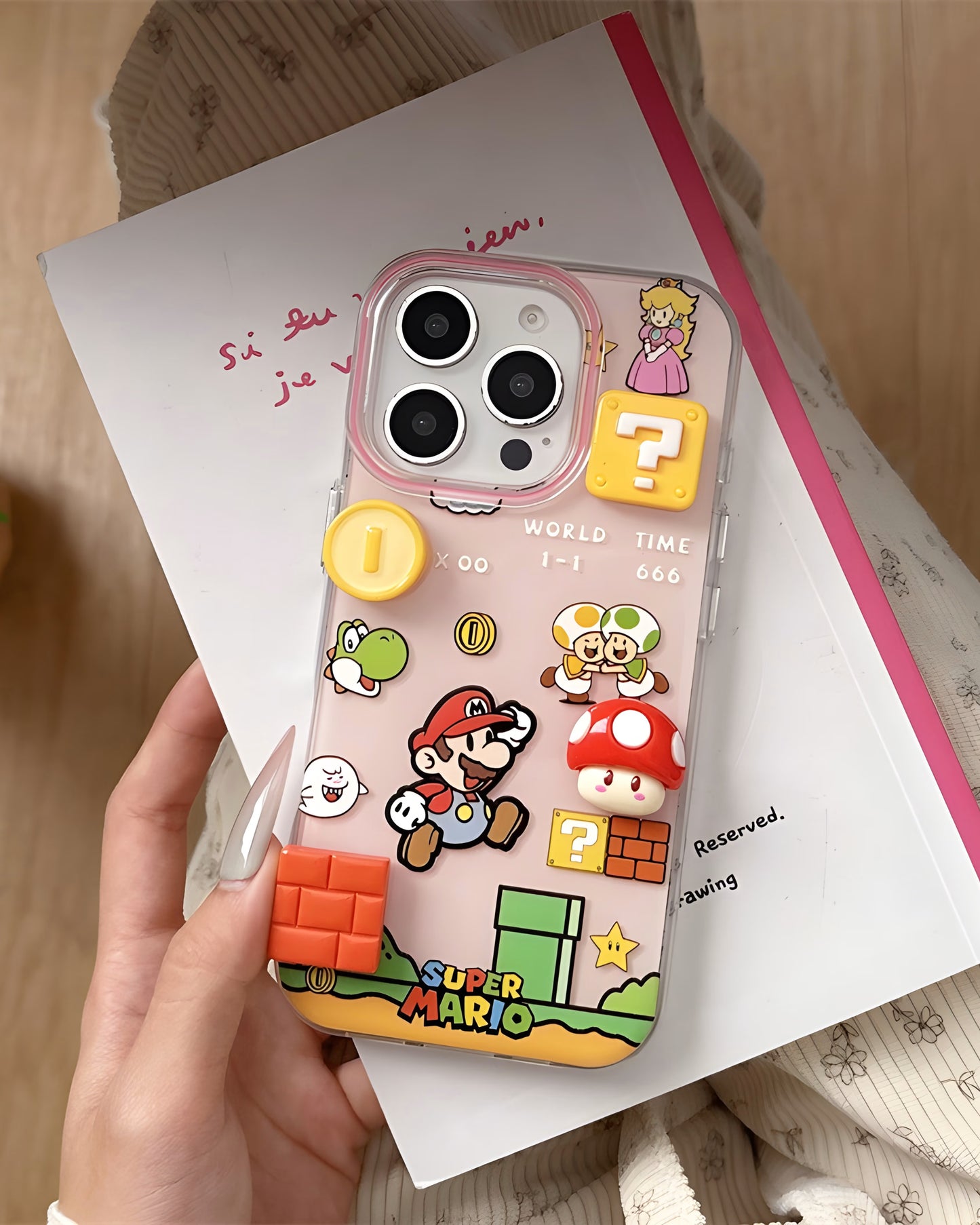Super Mario 3D Cartoon Phone Case – Retro Game-Inspired Protection