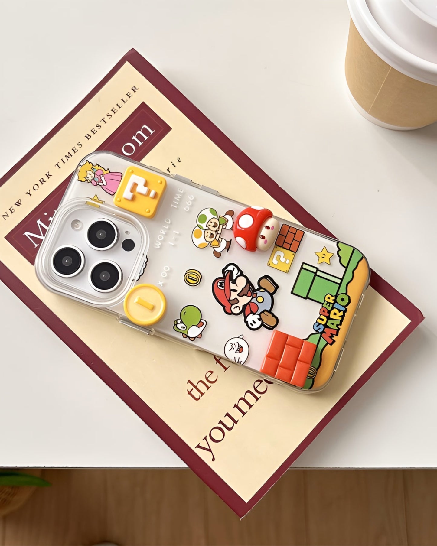 Super Mario 3D Cartoon Phone Case – Retro Game-Inspired Protection